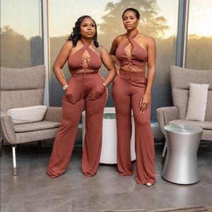 Brown 2 Piece Set